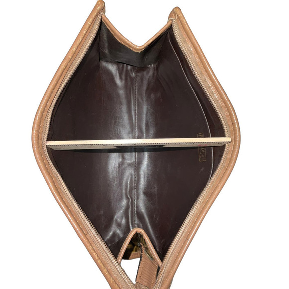 Fendi Zucca FF Coated Canvas Cosmetic Bag Pouch with leather trim and accents - Picture 8 of 14